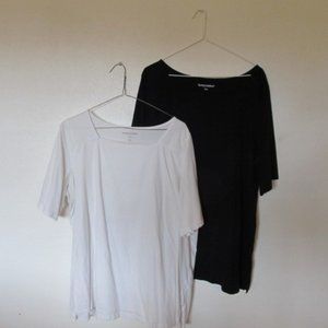 ONE black  ONE white top OR WILL SPLIT
